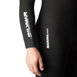 Neoprene panel and ergonomic design detail of Salvimar Marina 7 mm wetsuit
