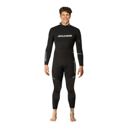 Salvimar Marina men’s 7 mm wetsuit front view with high stretch neoprene