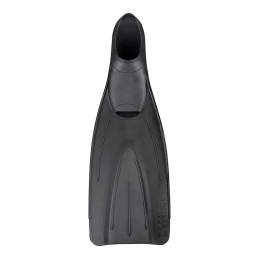 Pinna da snorkeling Salvimar Nobilis Black a scarpetta chiusa vista frontale