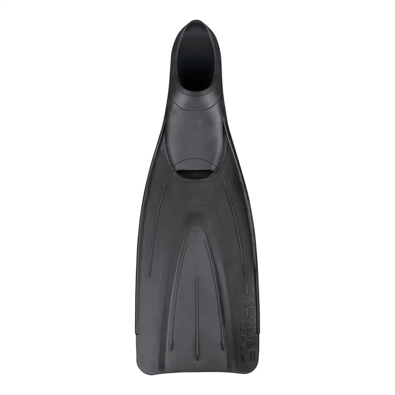 Pinna da snorkeling Salvimar Nobilis Black a scarpetta chiusa vista frontale