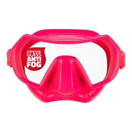 Salvimar Endless Anti Fog frameless diving mask pink front view