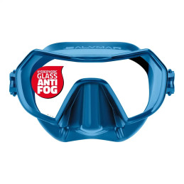 Maschera sub Salvimar Endless Anti Fog frameless shining blue vista frontale
