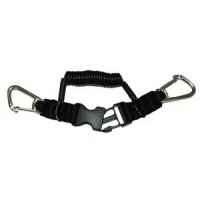 Coil lanyard with clip