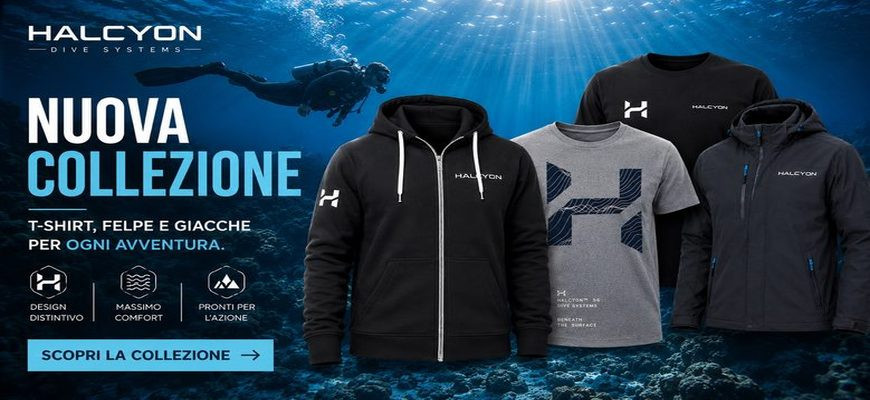 T-shirt, felpe e giacche della nuova collezione Halcyon